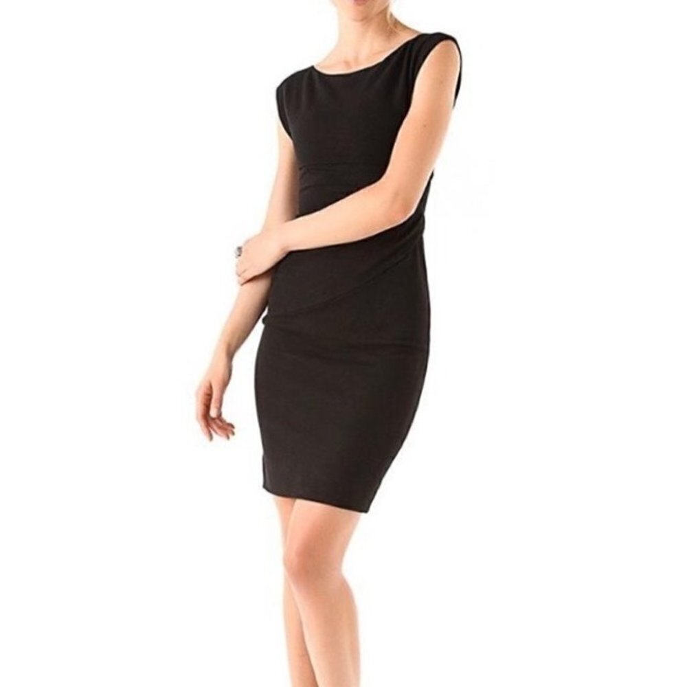 𝅺diane Von Furstenberg black Jori  sheath dress size 2